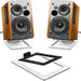 Desktop Speaker Stand — Carbon Steel Shock-Absorbing Base for Improved Sound