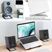 Desktop Speaker Stand — Carbon Steel Shock-Absorbing Base for Improved Sound