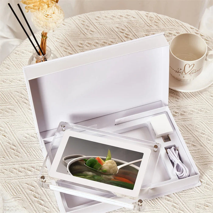 5-inch Acrylic Digital Photo Frame with Removable Stand — 8GB, Video & Music Playback