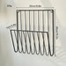Wall-Mounted Iron File Holder — Magazine & Mail Organiser (Gold or Black)
