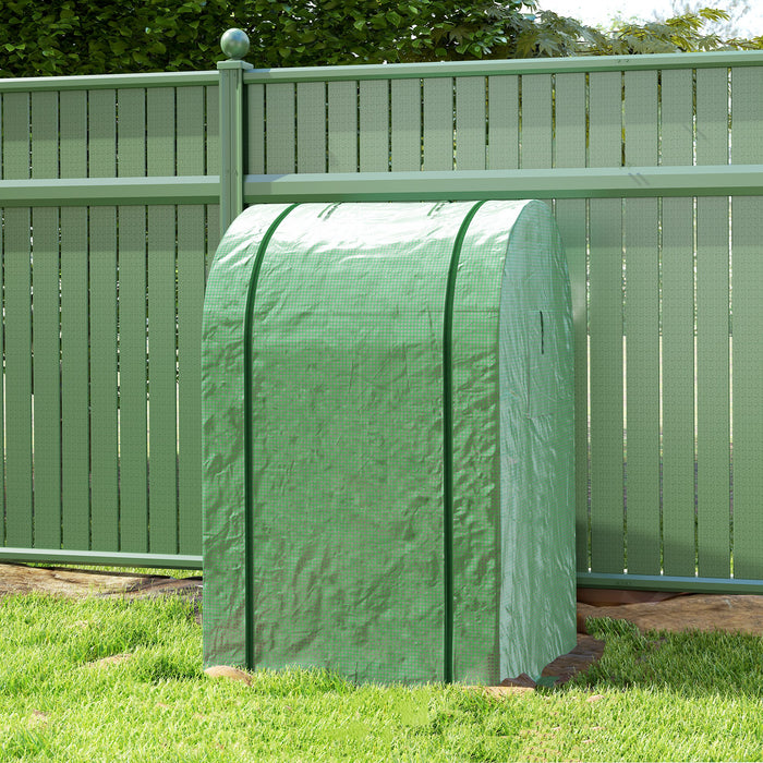 Outsunny 94 x 94cm Mini Portable Greenhouse - Green