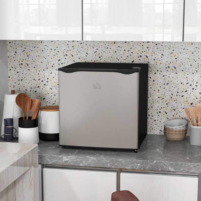 HOMCOM 35L Mini Freezer, -24℃ to -14℃ Temperature - Silver Tone
