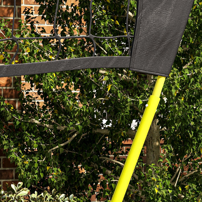 Portable Badminton and Volleyball Combo Set - Includes Net, 2 Rackets, 2 Shuttlecocks, Carry Case - Ideal for Family Fun Outdoor and Indoor Games