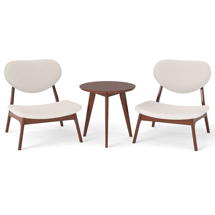 Accent Chairs Set of 2 with Side Table for Bedroom Waiting Room-