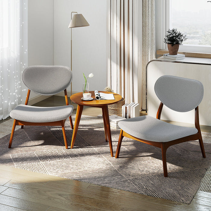 Accent Chairs Set of 2 with Side Table for Bedroom Waiting Room-