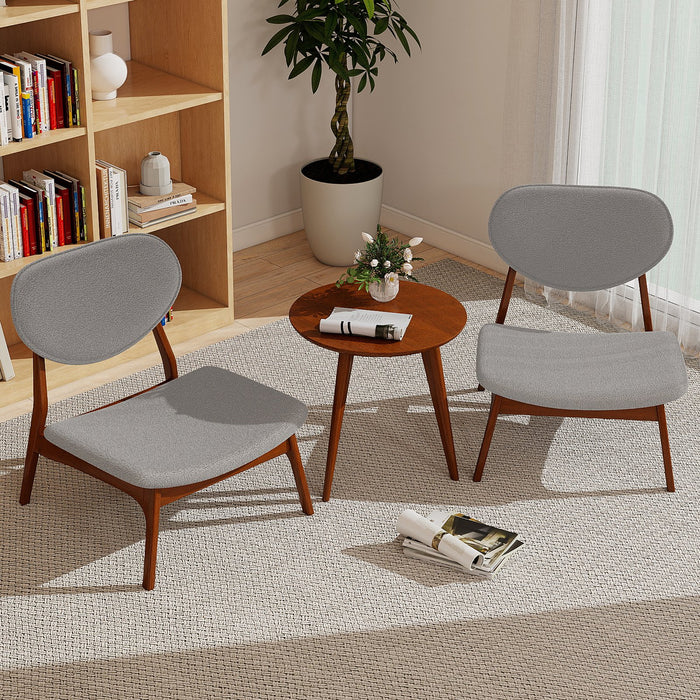 Accent Chairs Set of 2 with Side Table for Bedroom Waiting Room-