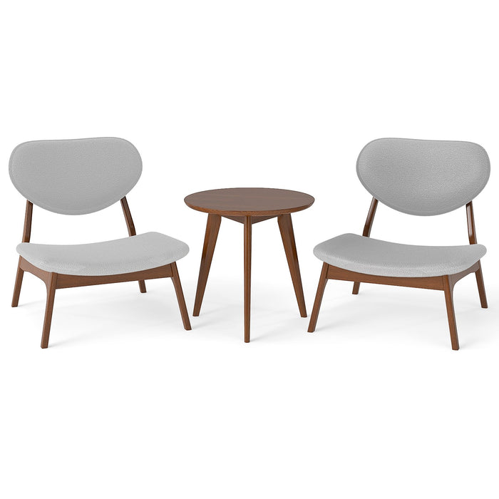 Accent Chairs Set of 2 with Side Table for Bedroom Waiting Room-