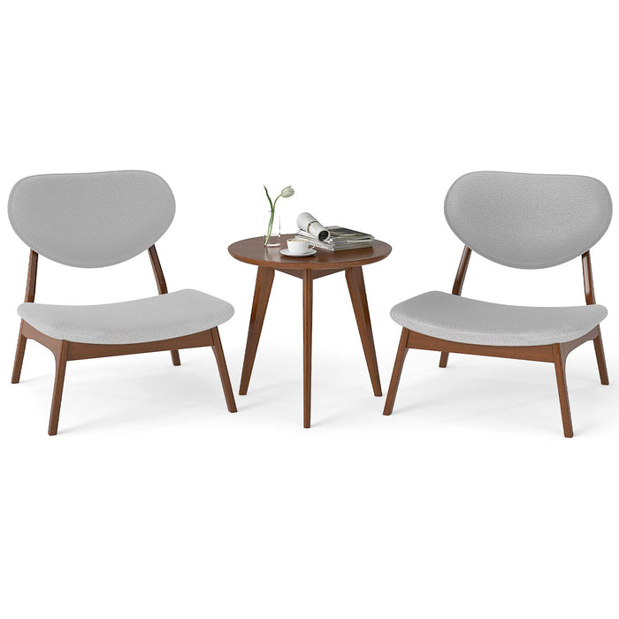 Accent Chairs Set of 2 with Side Table for Bedroom Waiting Room-