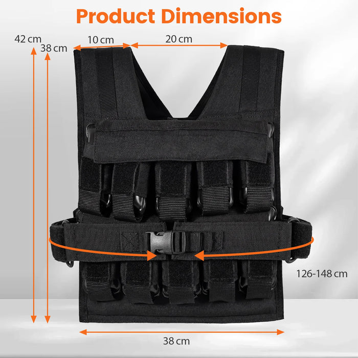 Adjustable Weighted Vest for Men and Women 20 Kg Weight Vest-