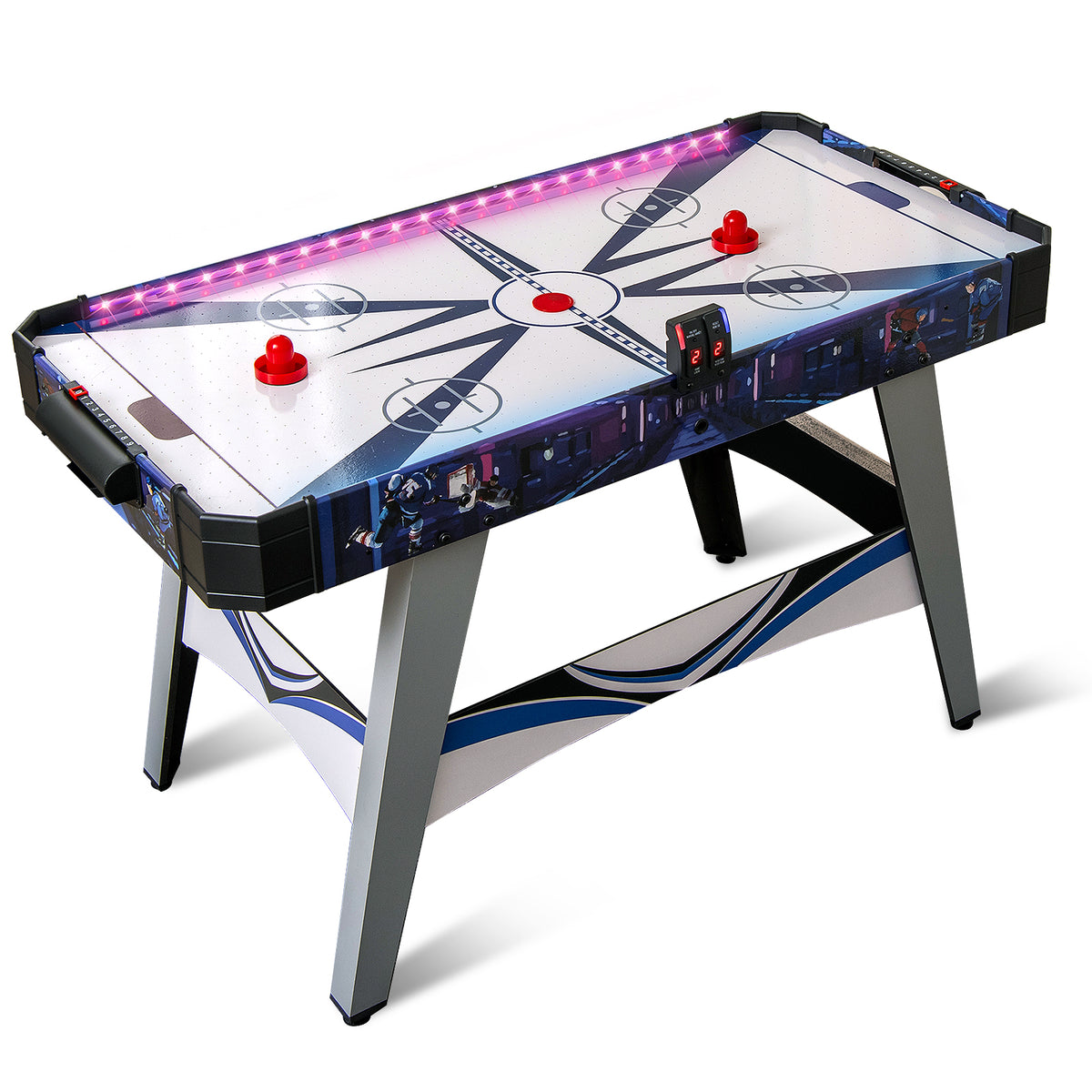 Air Hockey Game Table with 2 Pushers and Pucks-