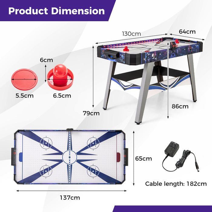 Air Hockey Game Table with 2 Pushers and Pucks-