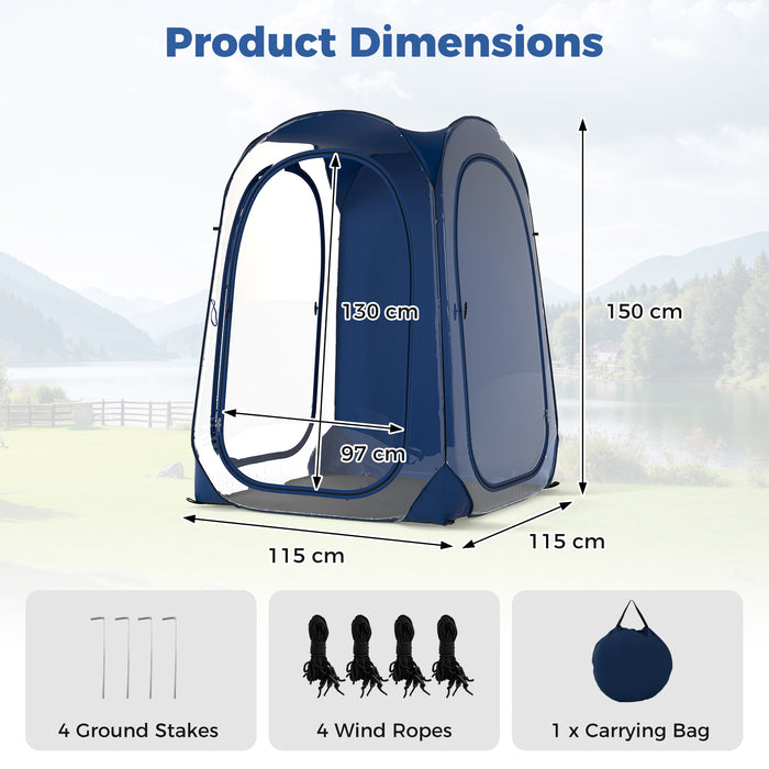 All-Weather Clear PVC Bubble Tent with Sealed Floor-