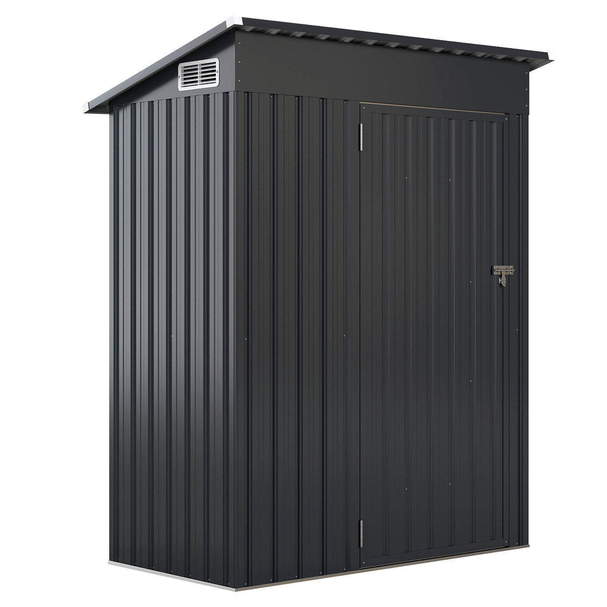 All-Weather Storage Shed with Top Sloping Design-