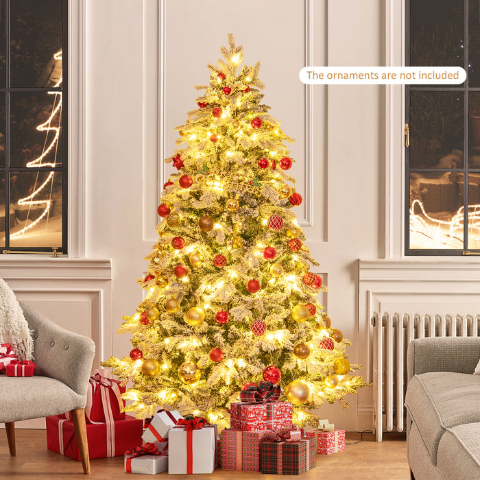 Artificial Xmas Tree Flocked Christmas Tree with Branch Tips-