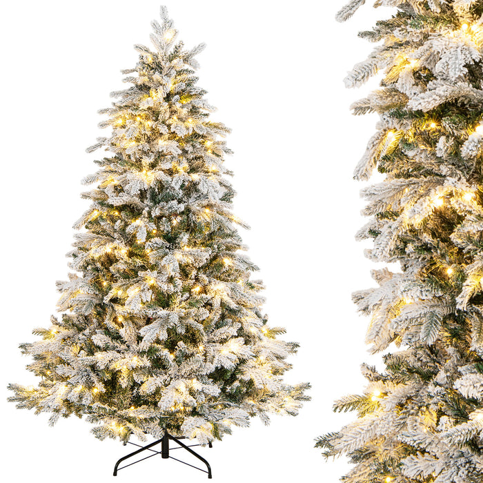 Artificial Xmas Tree Flocked Christmas Tree with Branch Tips-