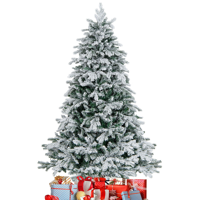 Artificial Xmas Tree Flocked Christmas Tree with Branch Tips-