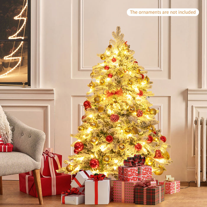 Artificial Xmas Tree Flocked Christmas Tree with Branch Tips-