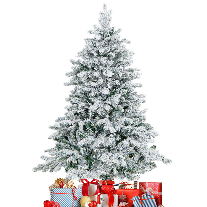 Artificial Xmas Tree Flocked Christmas Tree with Branch Tips-