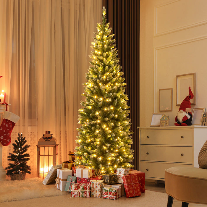 Artificial Xmas Tree with 618 Branch Tips and 250 Warm White LED Lights -S