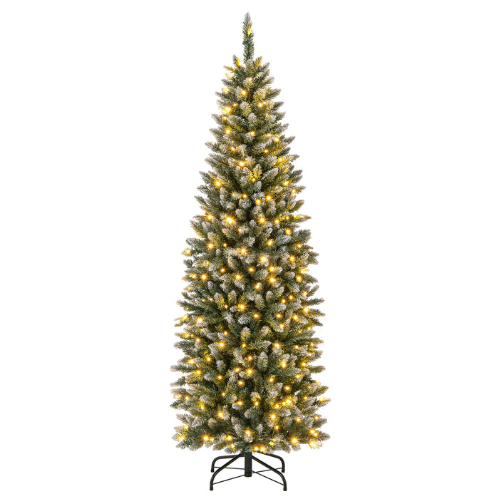 Artificial Xmas Tree with 618 Branch Tips and 250 Warm White LED Lights -S