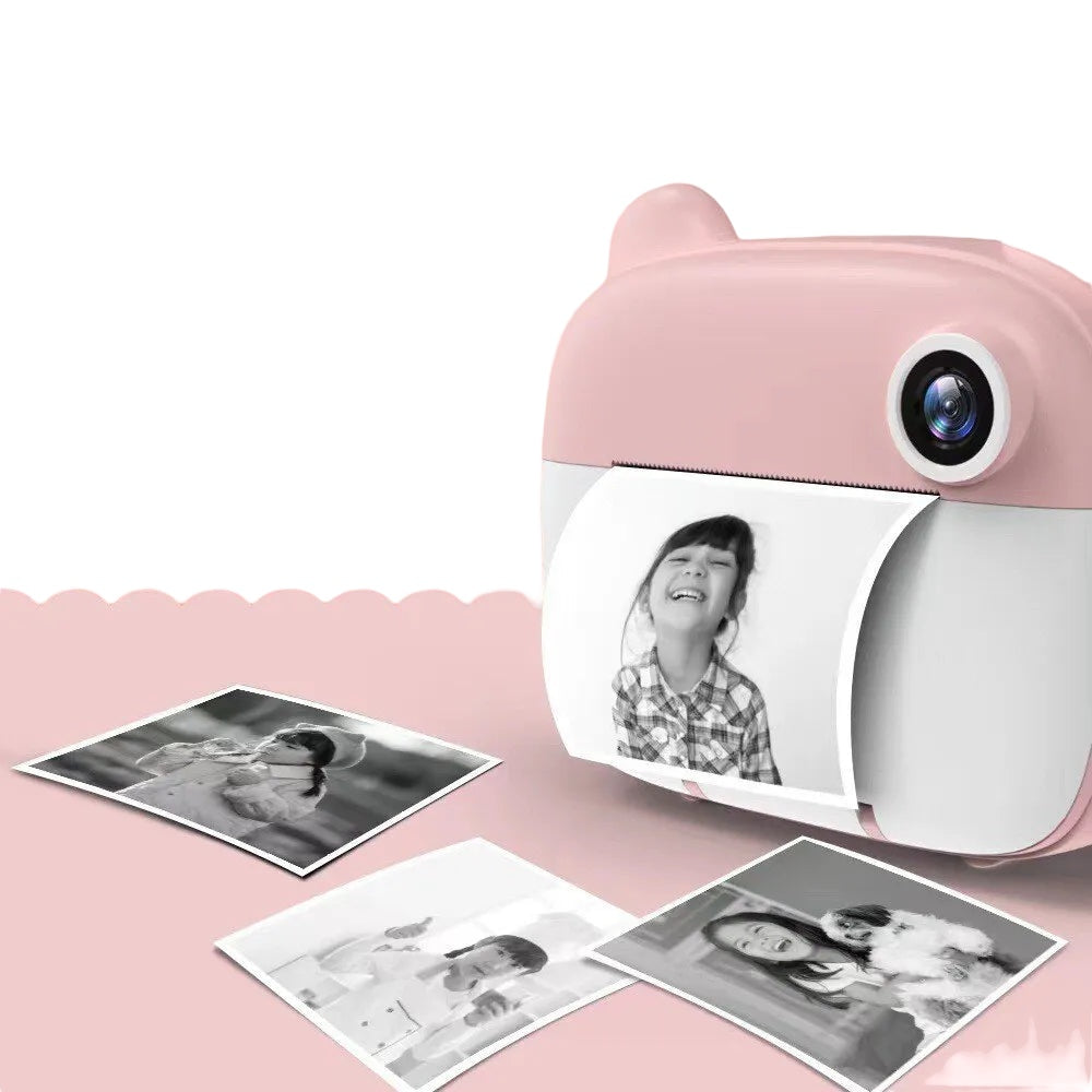Kids Digital Instant Print Camera - Thermal Printing, Video Function, Comes with 32GB Memory Card - Perfect Toy for Young Photographers
