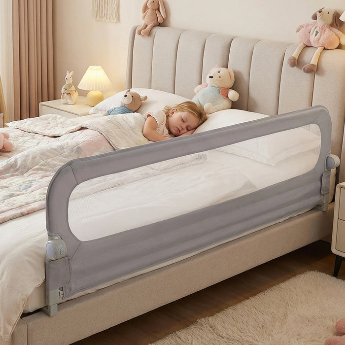 198 cm Long Adjustable Baby Bed Rail Guard with Extra Buckle-