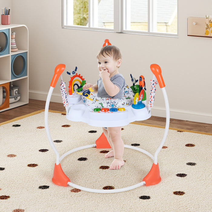 Baby Activity Center Baby Jumper and Bouncer with 6 Interactive Toys for Babies Age 6 Months +-