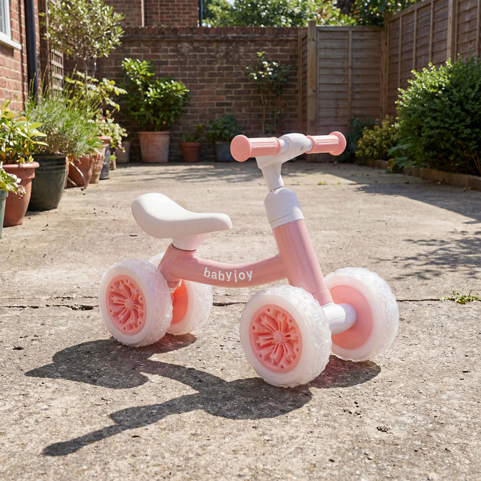 Baby Balance Bike No Pedal Toddler Balance Bike with Adjustable Handlebar and Seat-