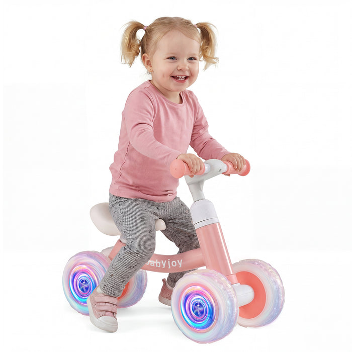 Baby Balance Bike No Pedal Toddler Balance Bike with Adjustable Handlebar and Seat-