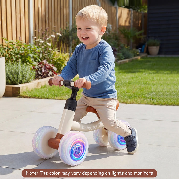 Baby Balance Bike No Pedal Toddler Balance Bike with Adjustable Handlebar and Seat-