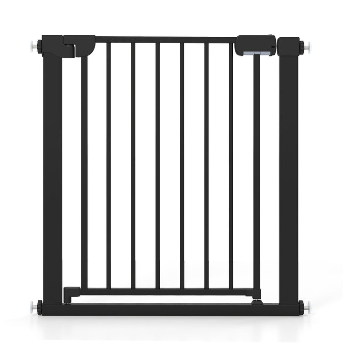 Baby Gate for Stairs Pressure Mounted Auto-Close Door Gate-
