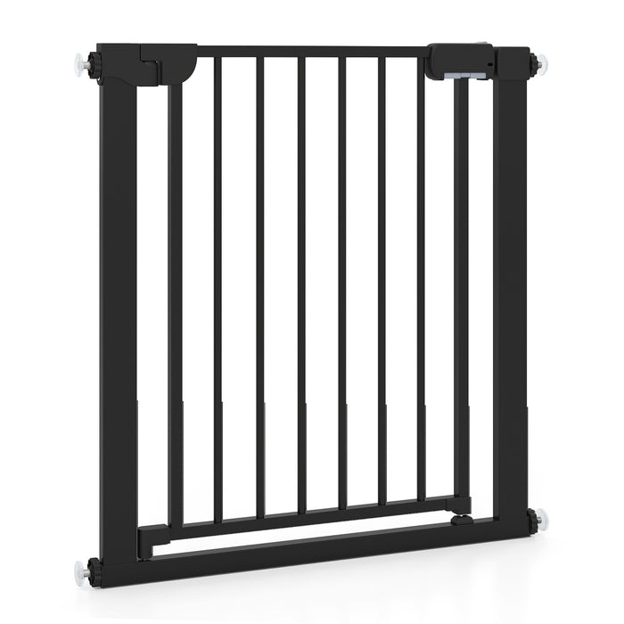 Baby Gate for Stairs Pressure Mounted Auto-Close Door Gate-