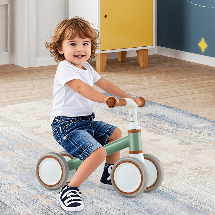 Baby Balance Bike with Height Adjustable Handle and Seat-