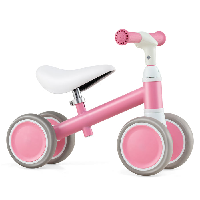 Baby Balance Bike with Height Adjustable Handle and Seat-