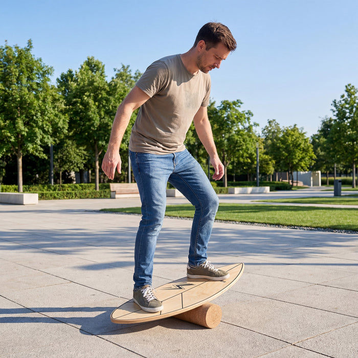 Balance Board Trainer with Roller Fun Workout Equipment-