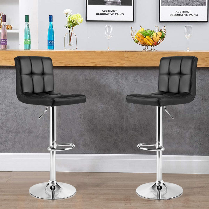 Bar Stool Set of 2 with 360° Swivel Design-