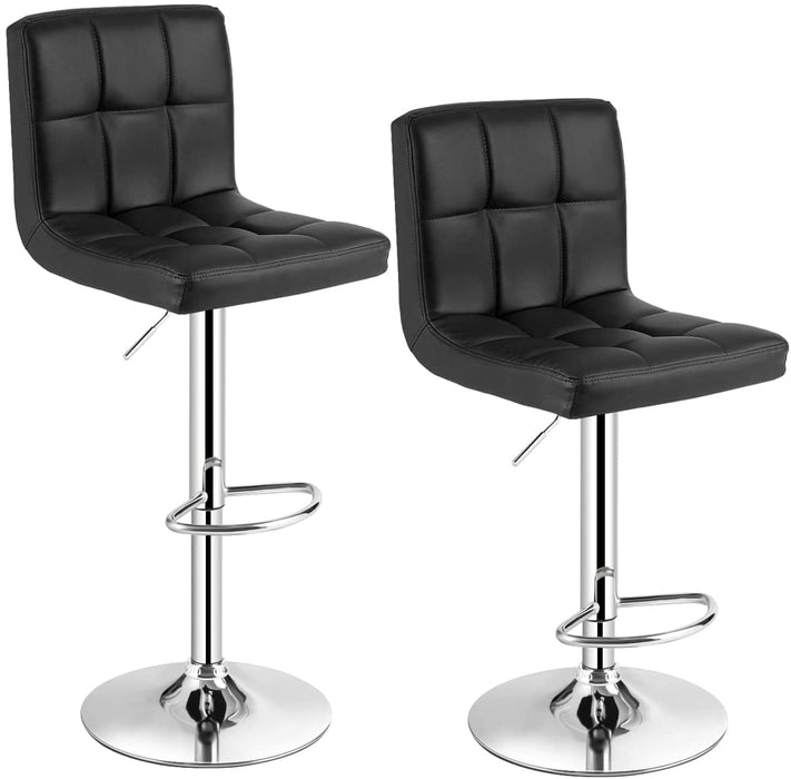 Bar Stool Set of 2 with 360° Swivel Design-