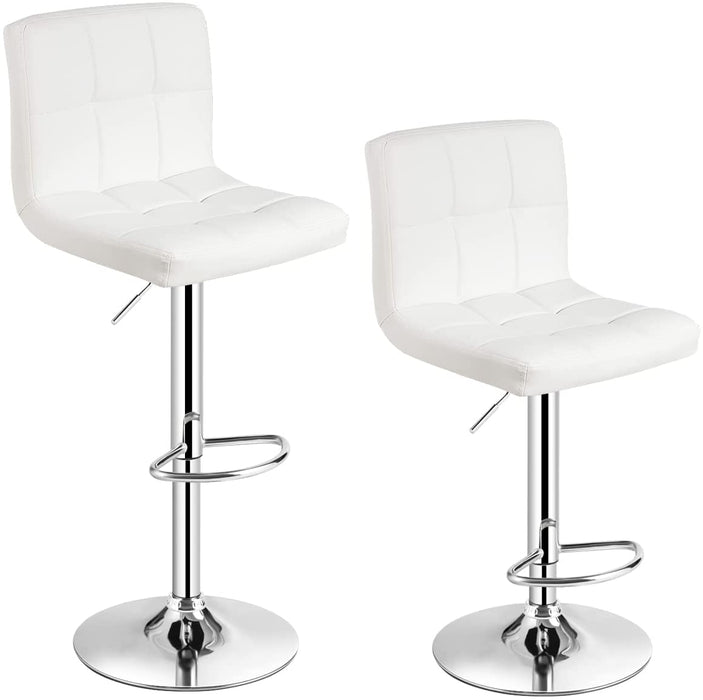 Bar Stool Set of 2 with 360° Swivel Design-
