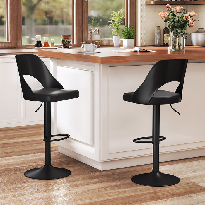 Bar Stools Set of 2 Ergonomic Counter Height Stools-