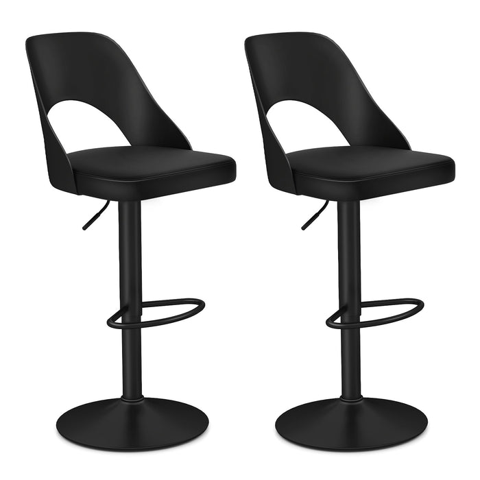 Bar Stools Set of 2 Ergonomic Counter Height Stools-