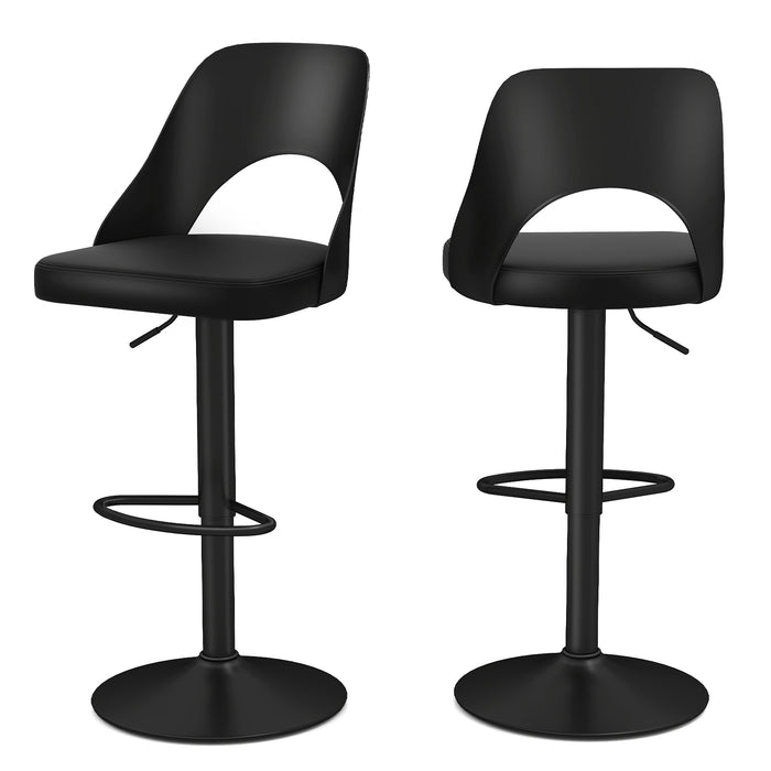 Bar Stools Set of 2 Ergonomic Counter Height Stools-