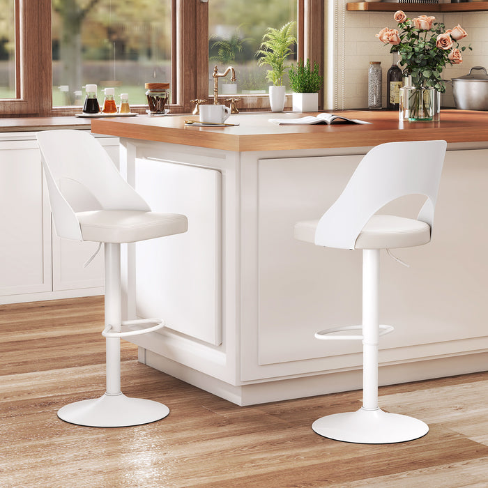 Bar Stools Set of 2 Ergonomic Counter Height Stools-