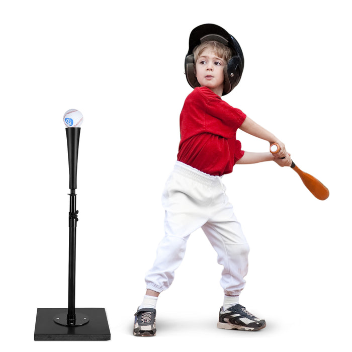 63-91CM Baseball Batting Tee with Stable Base and Rubber Topper