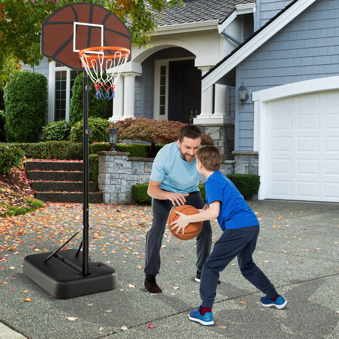 Basketball Hoop 5.6-6.5 FT - Height Adjustable Sports Gear for Children - Ideal for Young Basketball Enthusiasts