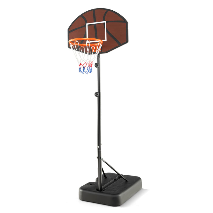 Basketball Hoop 5.6-6.5 FT - Height Adjustable Sports Gear for Children - Ideal for Young Basketball Enthusiasts