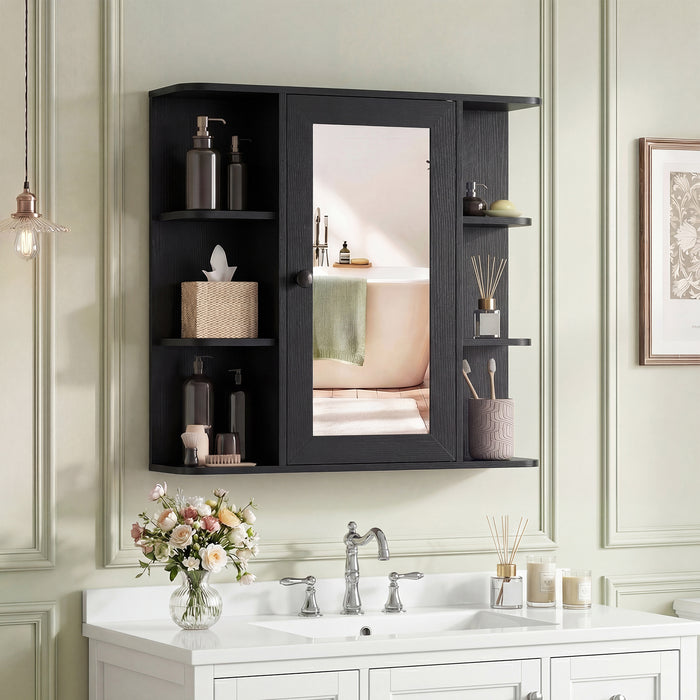 Bathroom Wall Cabinet with Mirror 3 Internal Shelves-