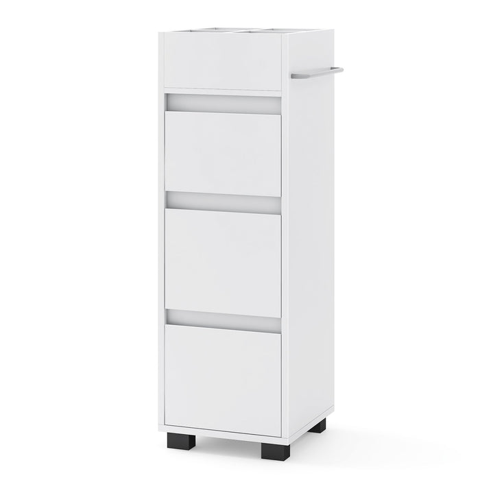 Bathroom Floor Cabinet Freestanding Storage Organizer Dresser with 3 Drawers-