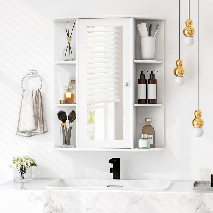 Bathroom Medicine Cabinet with Mirror with 3 Adjustable Shelves-