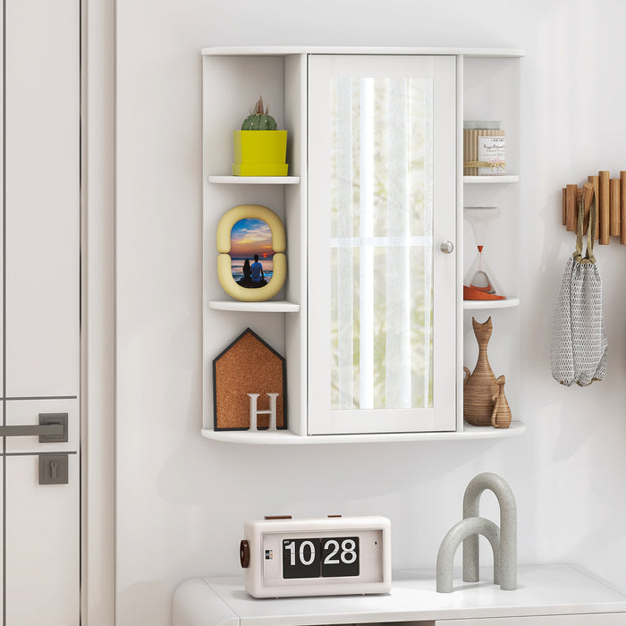 Bathroom Medicine Cabinet with Mirror with 3 Adjustable Shelves-