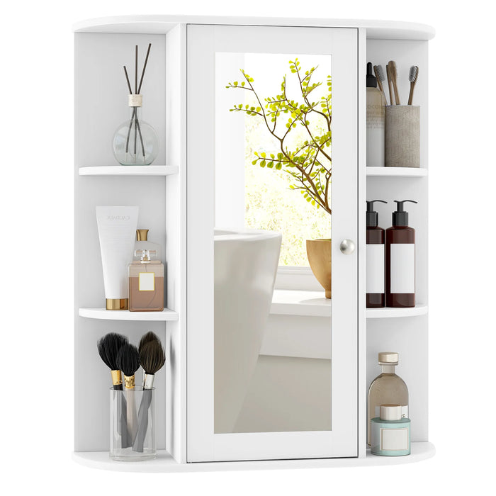 Bathroom Medicine Cabinet with Mirror with 3 Adjustable Shelves-